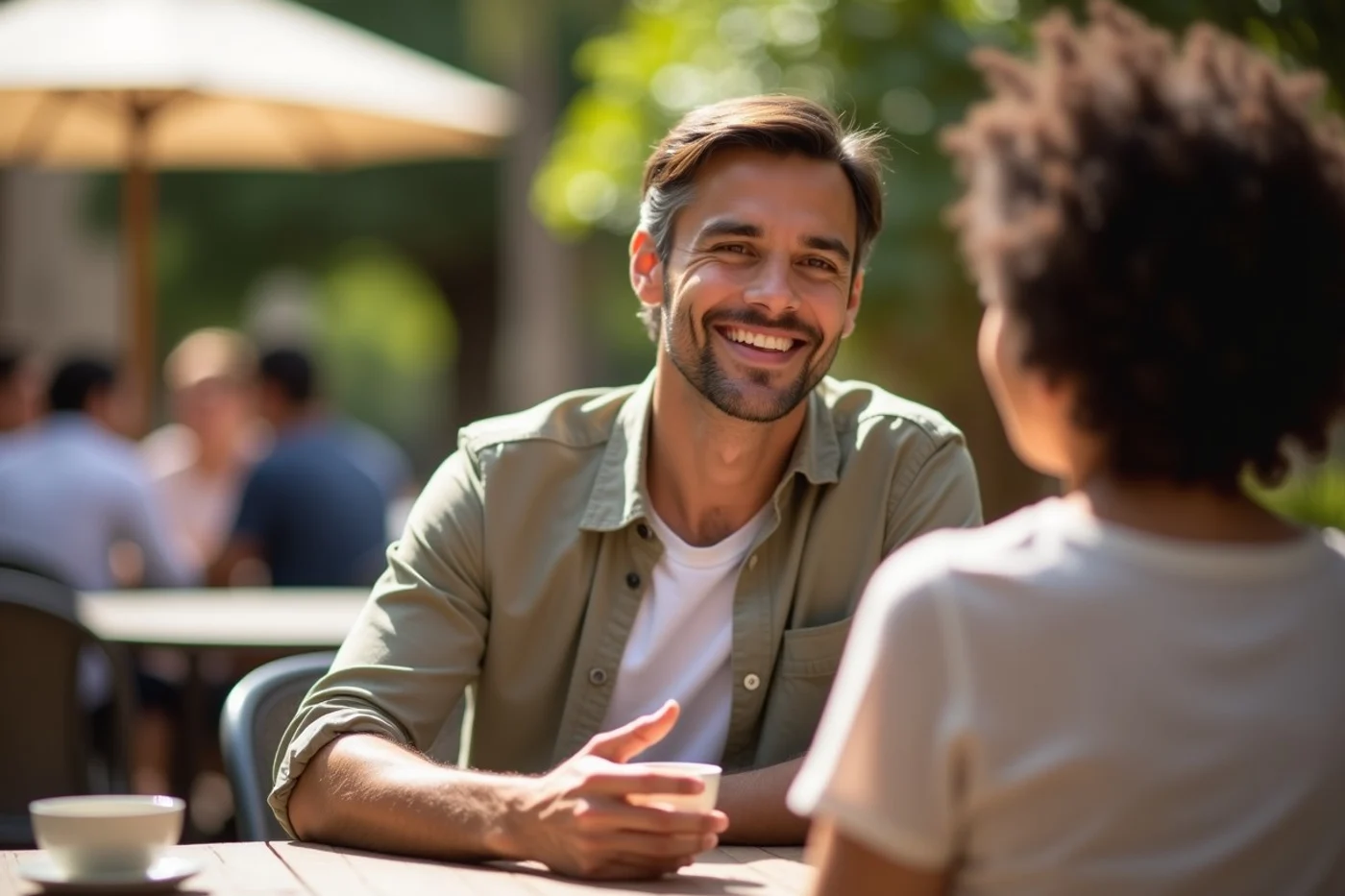 Recover gracefully when anxiety interrupts the conversation - supporting editorial photograph
